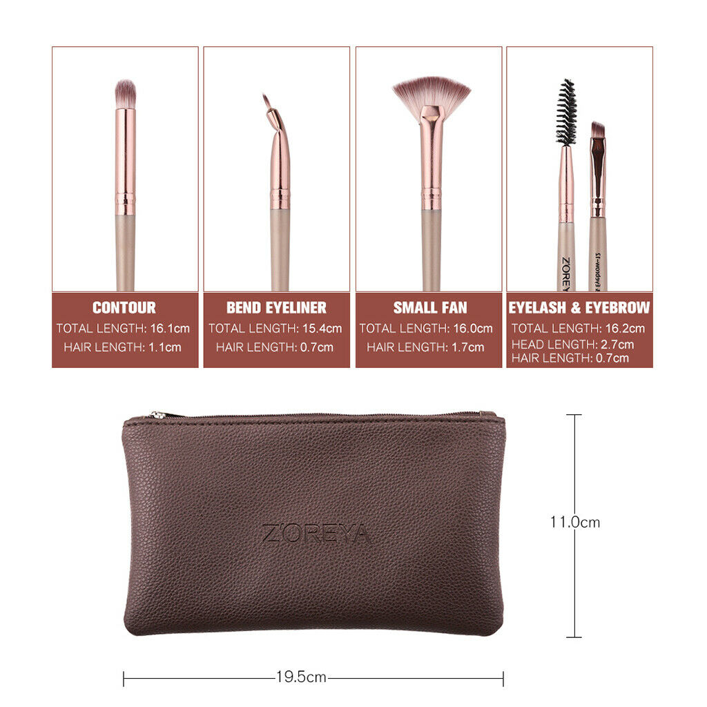 12pcs Makeup Brushes Set, Professional Premium Synthetic Makeup Brush Set Kit