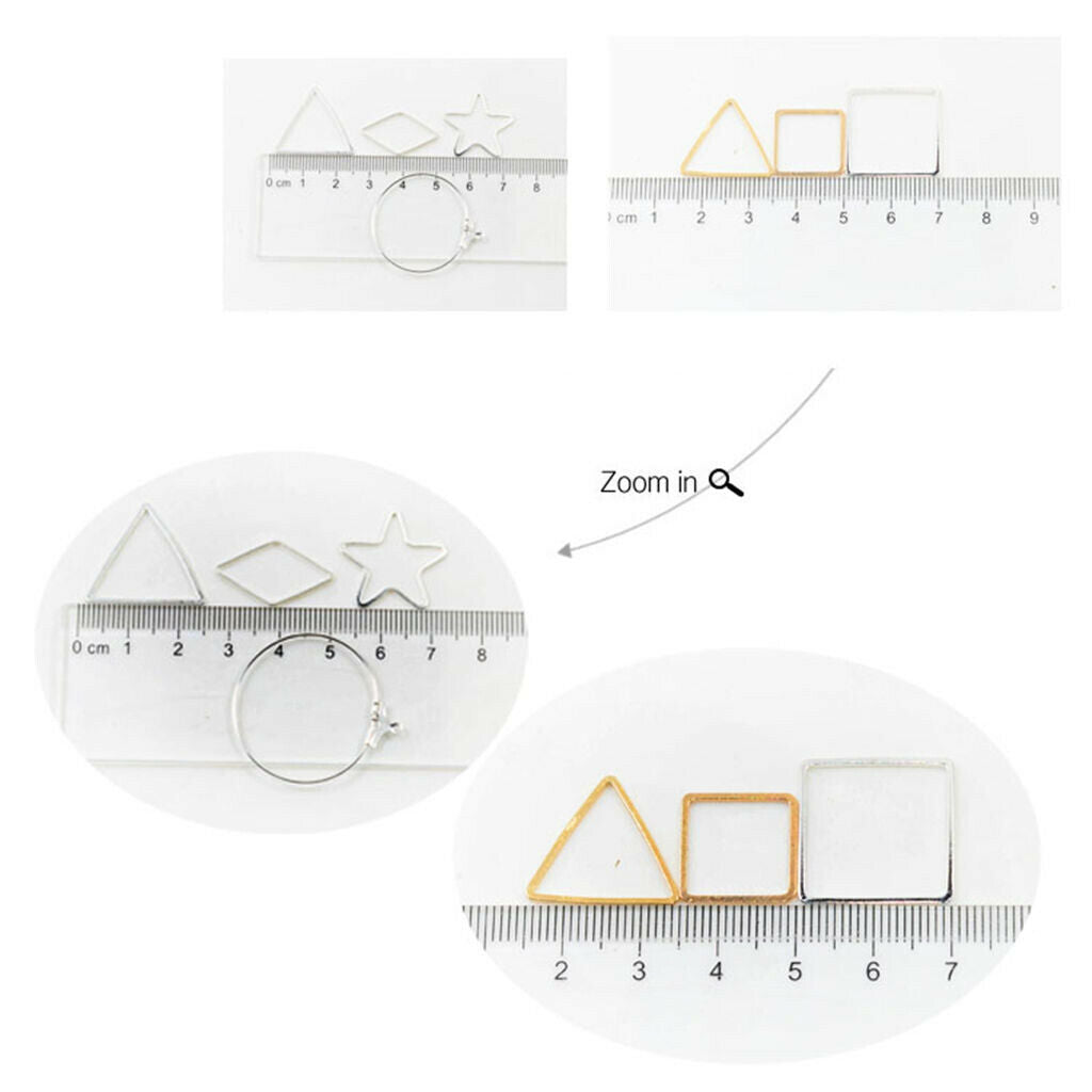 72Pcs Geometric Earring Hoops Earwire Jewelry Making Findings Craft Elegant