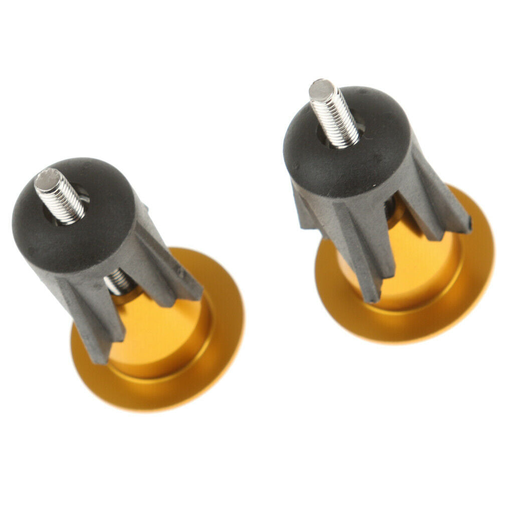 4 Count Aluminum Bicycle Bar End Plugs (2 Pairs), Handlebar Grips End Caps /