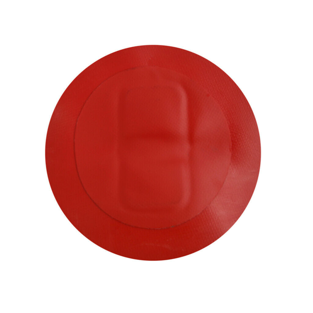 Quality 4"Stainless Steel Inflatable Boat Kayak Dinghy D-RINGS PVC Patch RED
