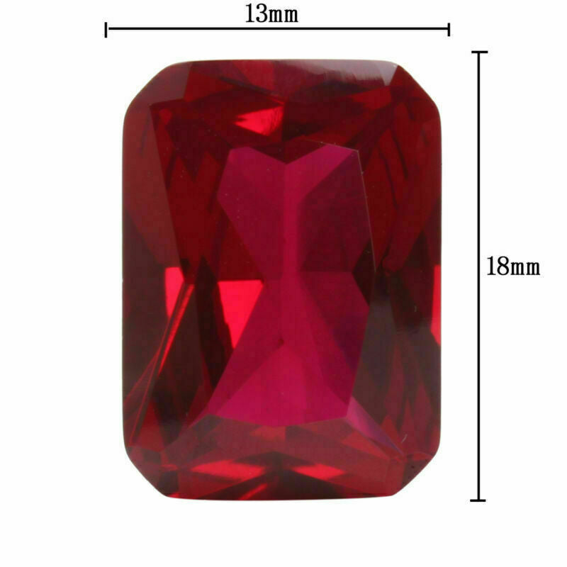 13x18MM Pigeon Bloos Red Ruby Emerald Cut AAAA+ Loose Gemstones Jewelry 28.15CT