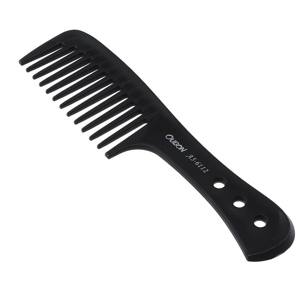 2pcs Hairdressing Wide Tooth Comb Curly Hair Detangler Scalp Massager Brush