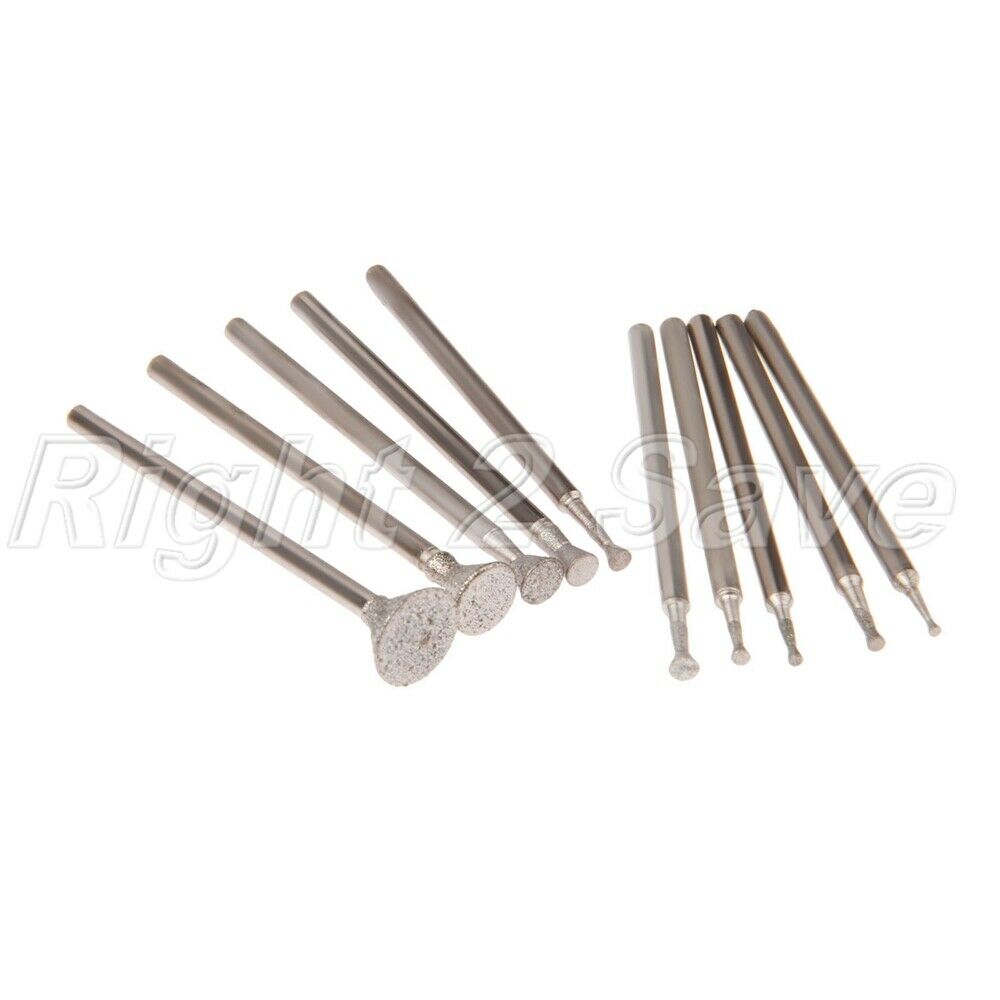 10pcs 1-8mm C3 head Jade Amber Carving Grinding Needle Electric Mill Drill Tool