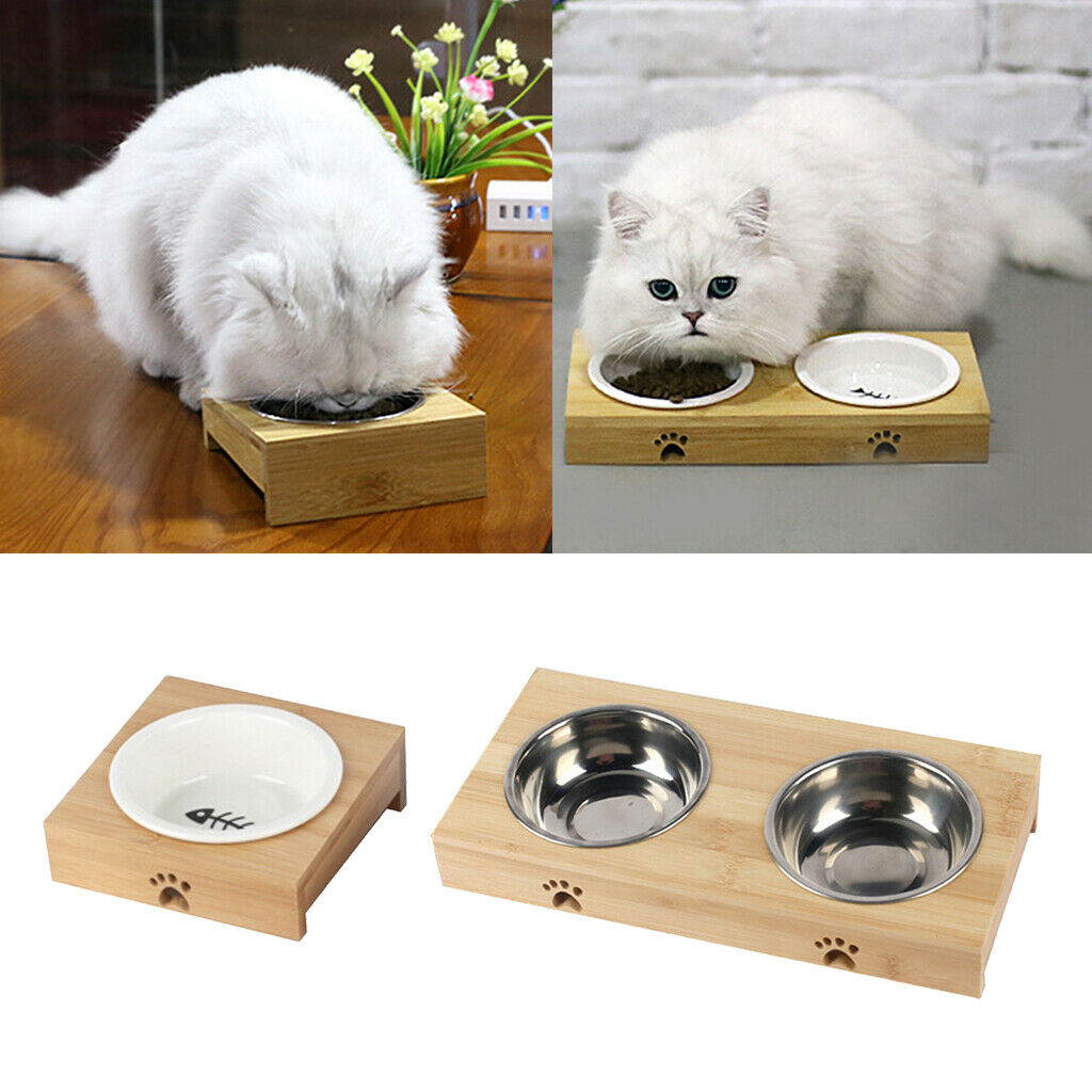 Practical Pet Water Food Dish Bowl For Cat Dog  Ceramic Single Bowl