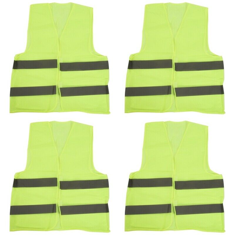 4 Pcs. Safety Vests Car Puncture Vest Safety Vest, Safety Warning Vest En 471 Q9