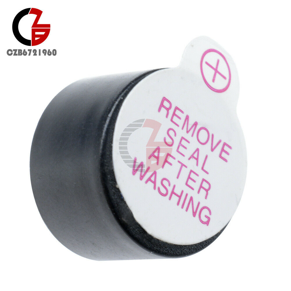 5Pcs Active Buzzer 12mm 3V Magnetic Long Continous Beep Tone Alarm Ringer
