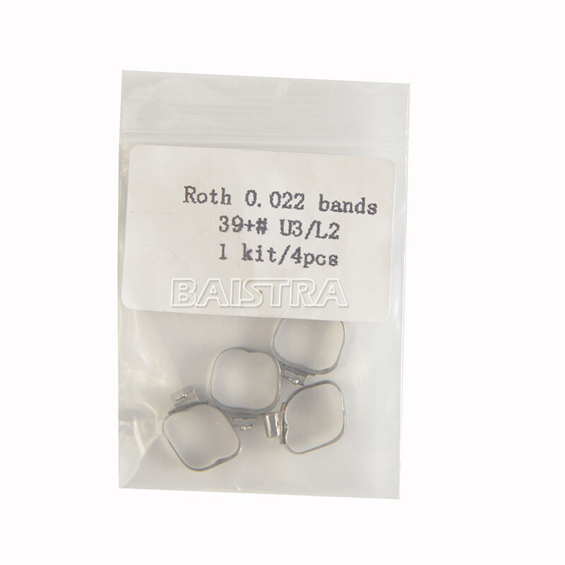 50 Packs Dental Bands Orthodontic Buccal Tubes Tpl Conv Roth.022" 1st Molar