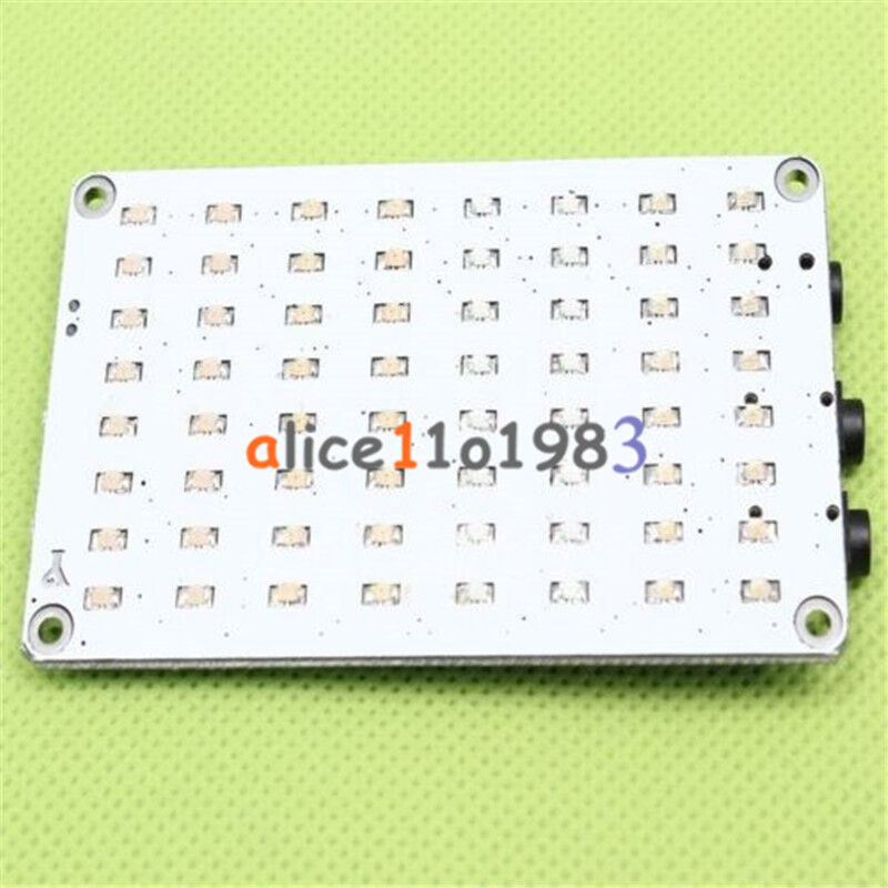 DIY Kit FFT 8x8 Audio Indicator Yellow FFT Voice Frequency Control LED Precise