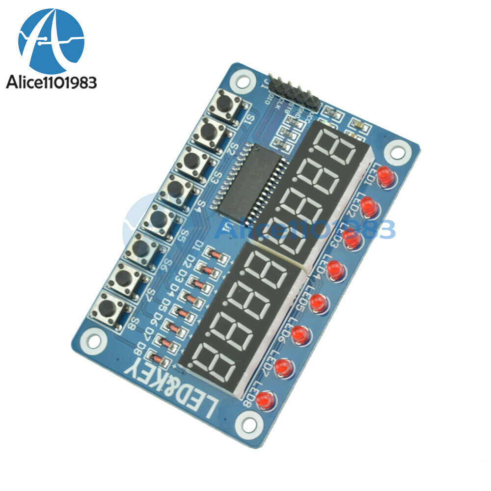 5Pcs 8-Bit LED Digital Tube 8 KeyS TM1638 Display module for AVR Arduino ARM
