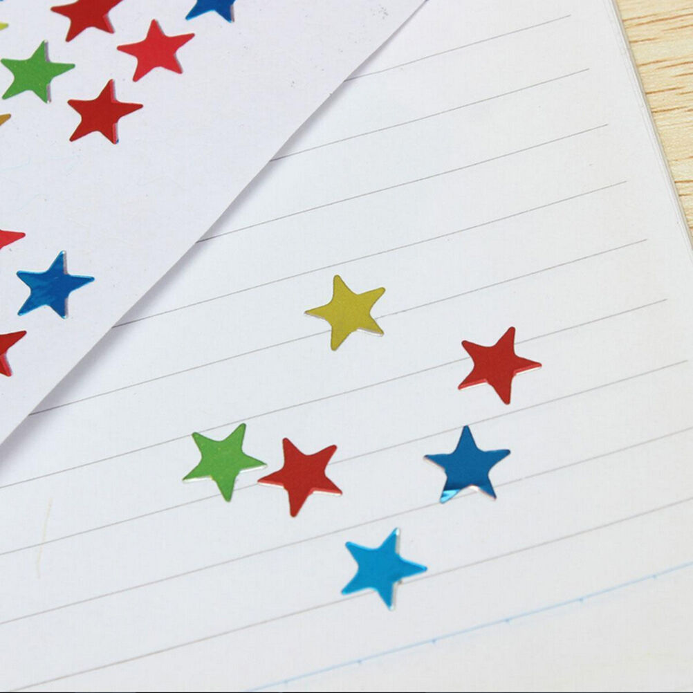 880Pcs Star Shape Stickers For School Children Teacher Reward DIY Craft .l8
