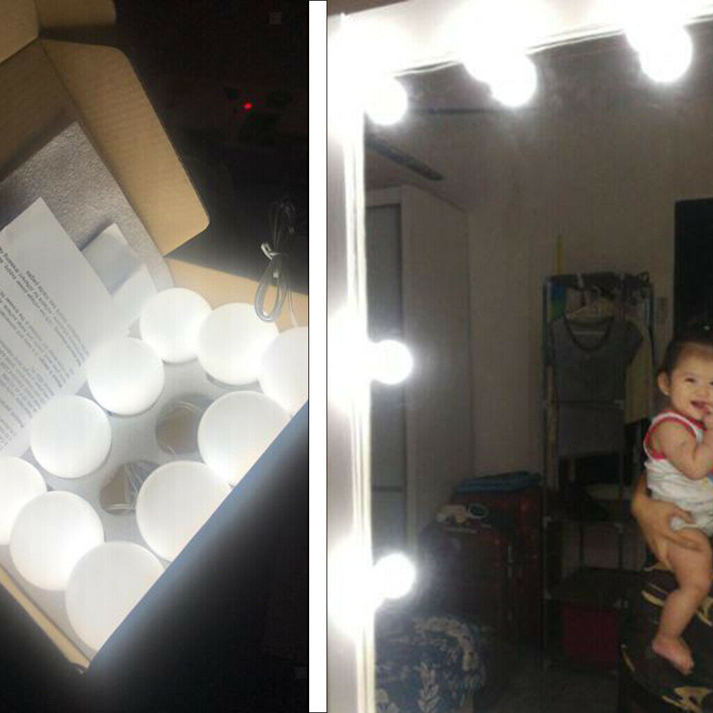 Vanity Lights Dimmable Makeup Mirror Lighting Bulbs Lamp for Hotel 3 Colors