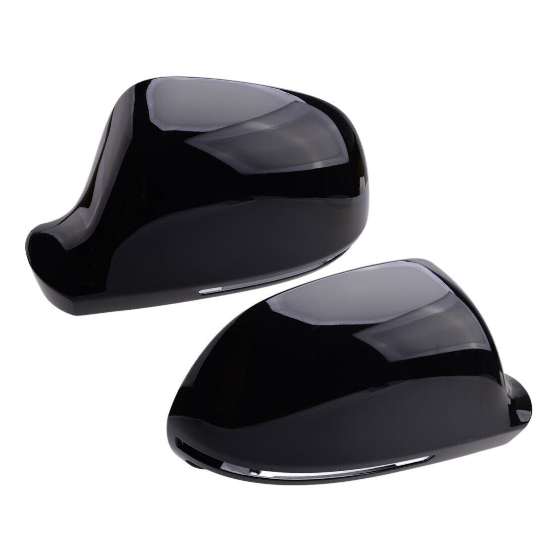 2x Door Rearview Side Wing Mirror Cover Cap fit for AUDI A4 A6 S6 A8 S8 Q3 LH+RH