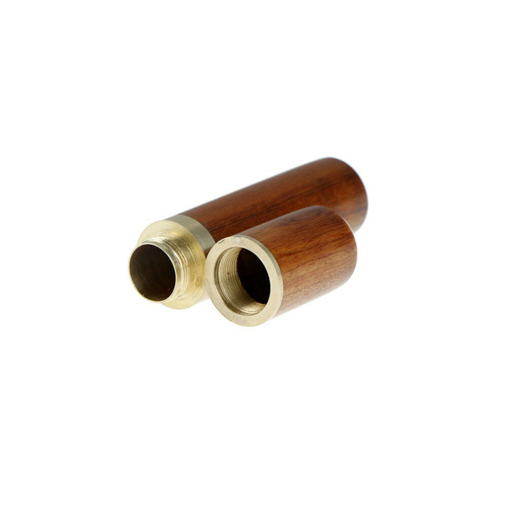 Ebony Wood Toothpick Holder Box Capsule Case Handmade Craft Room Deco.l8