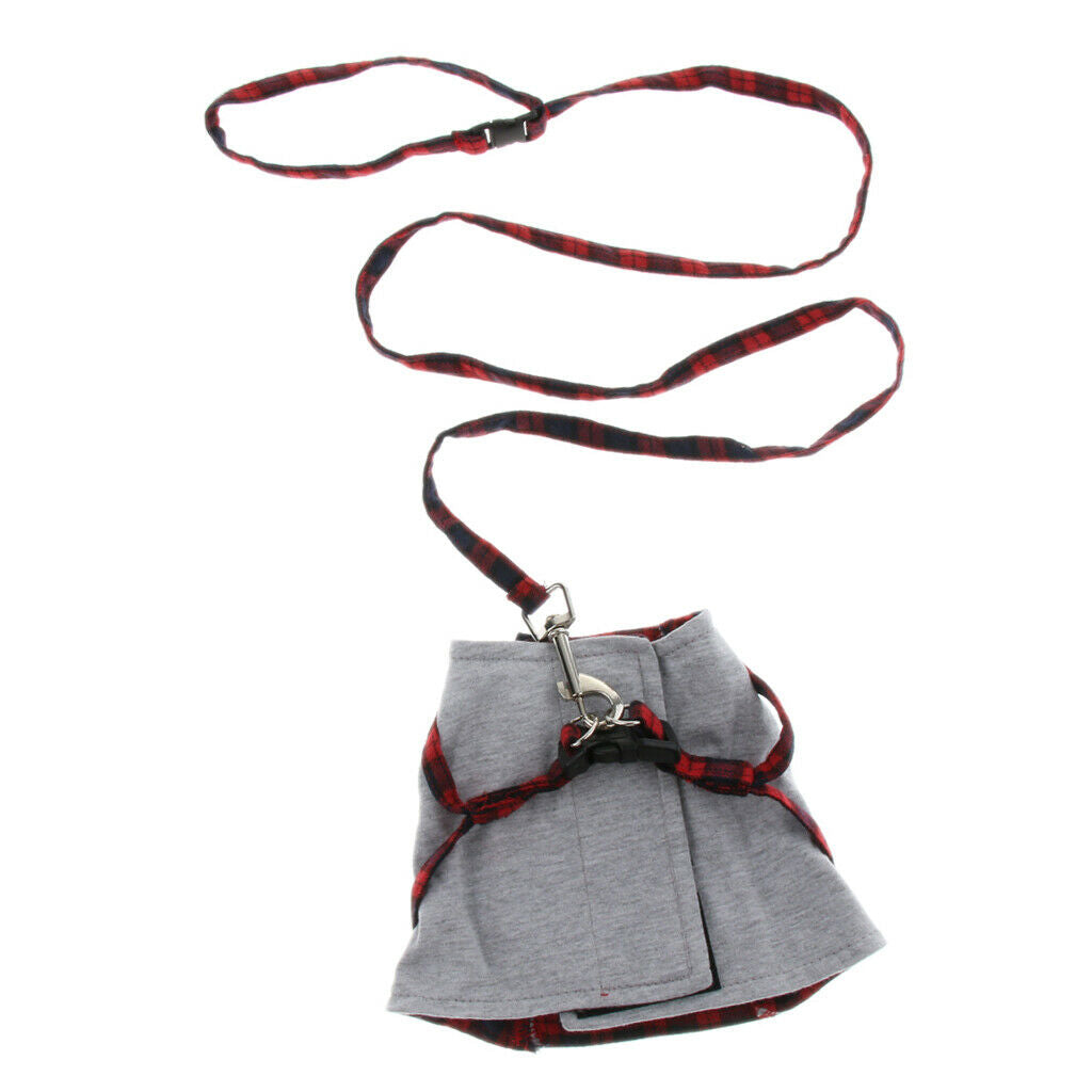 Pet Control Harness Collar Strap Vest Dog Cat Leash Strap Rope Red S