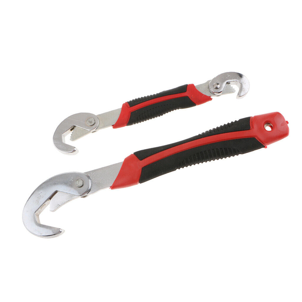 New High Carbon Steel Adjustable Universal Spanners Wrenches 8in/11in Pack of 2