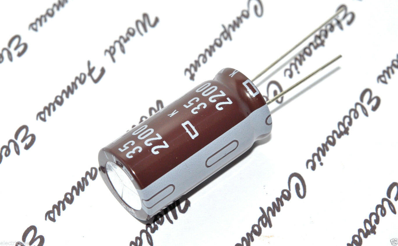 2pcs - Nippon 2200uF (2200µF) 35V KY 105°C Radial Electrolytic Capacitor - JAPAN