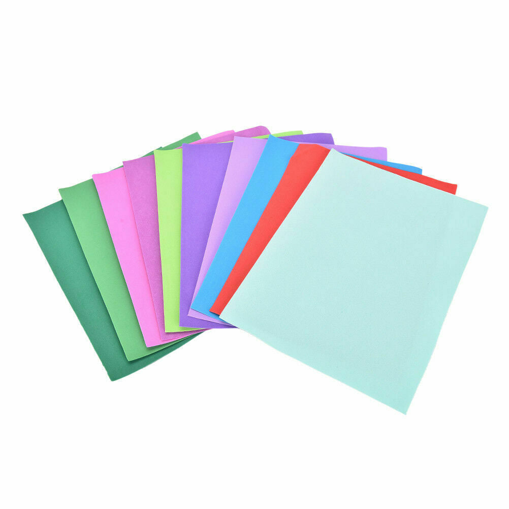 10 Sheets/bag Thick Multicolor A4 Sponge EVA Foam Paper Kids Handmade Hand Craft