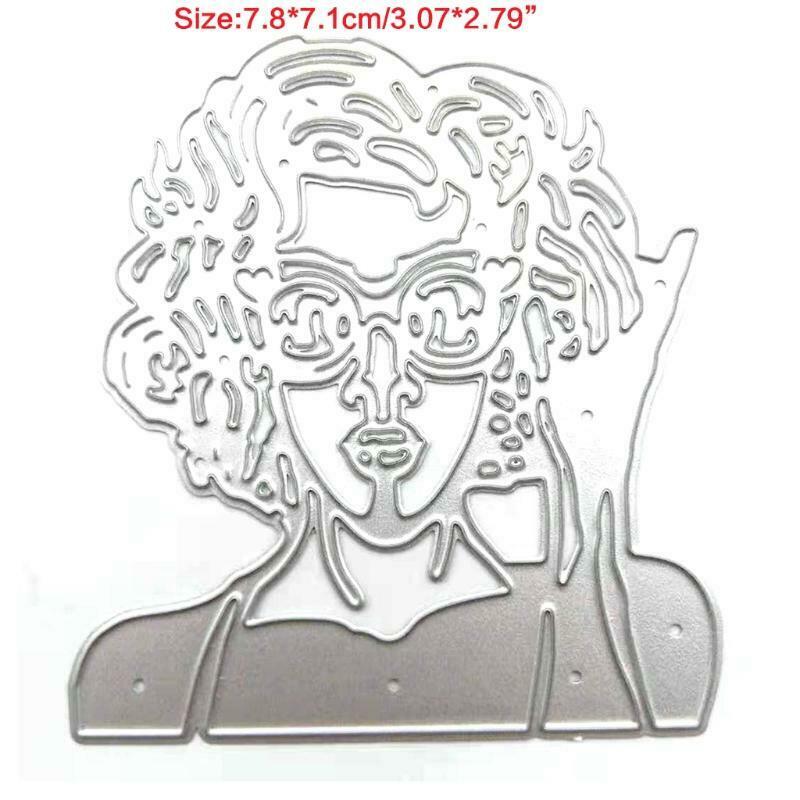 Lady Metal Cutting Dies Stencil DIY Scrapbooking Album Paper Card Template Mold
