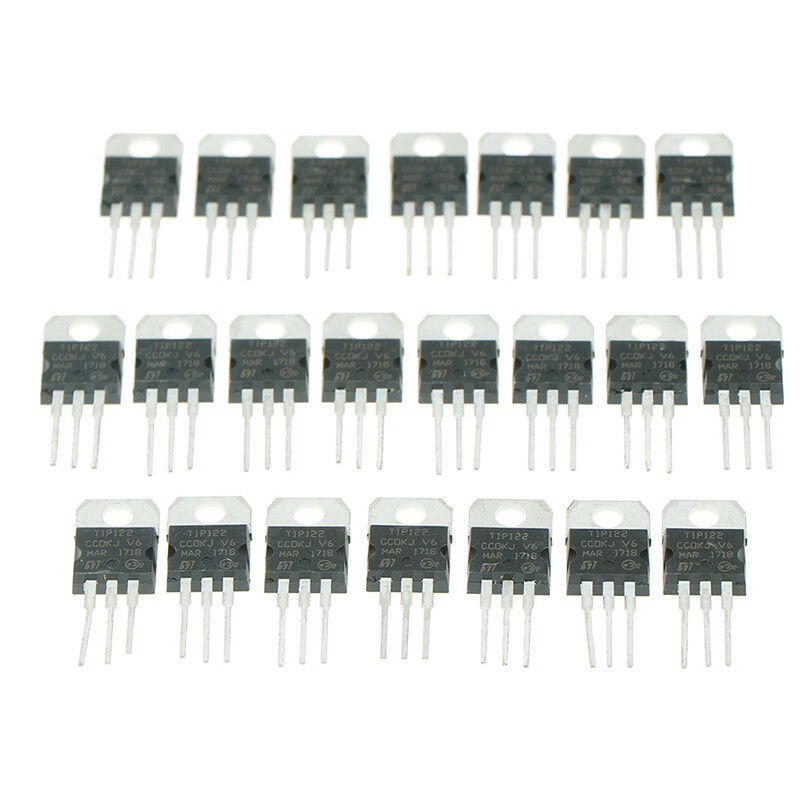 25Pcs TIP122 100V 5A DIP Power Transistor for General Purpose Amplifier B.l8