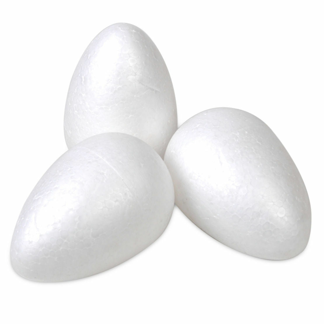 12cm  DIY  Styrofoam Eggs Polystyrene Ball for Easter Christmas Decor 6Pcs