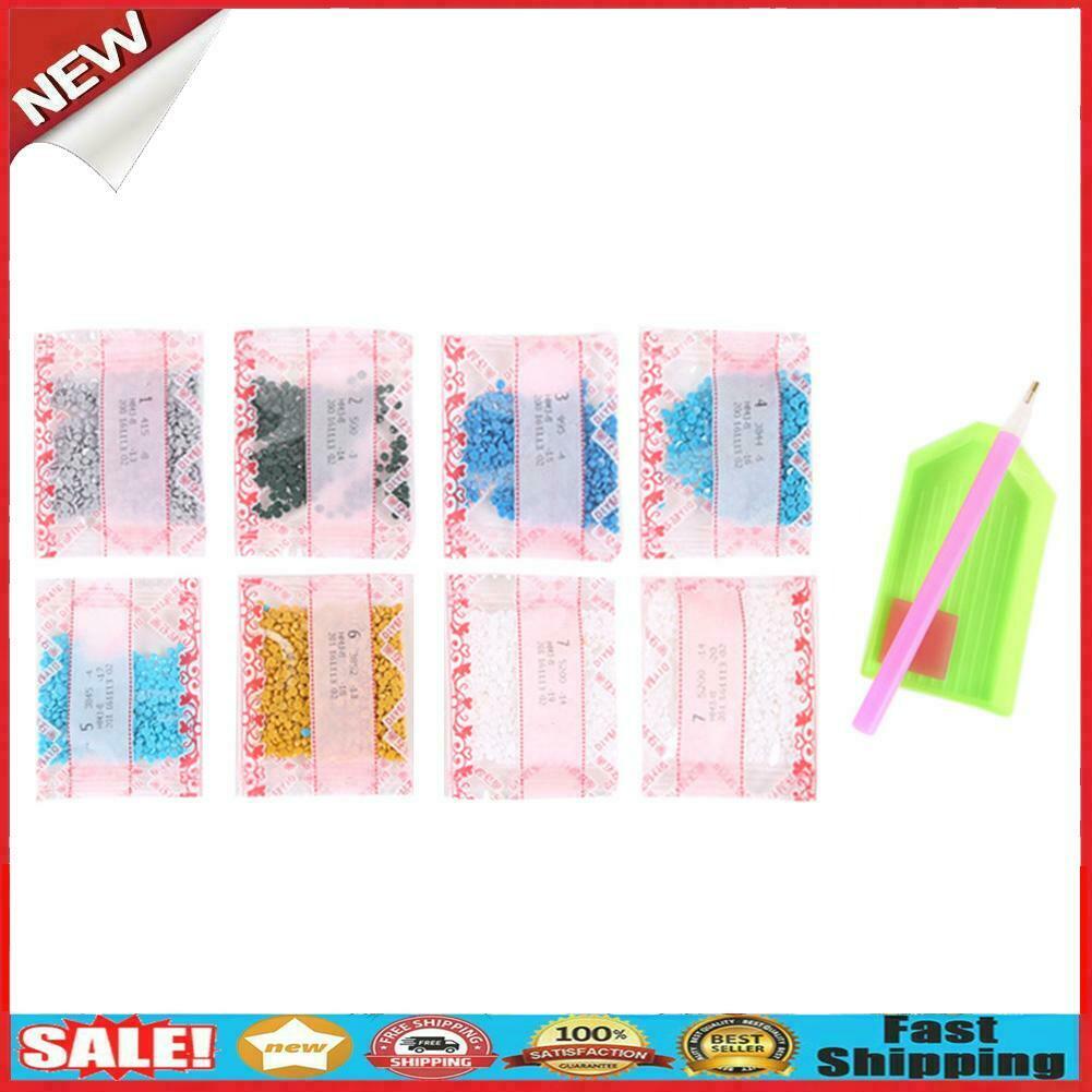 DIY Special Shaped Diamond Painting Palace Style Tassel Leather Bookmark @