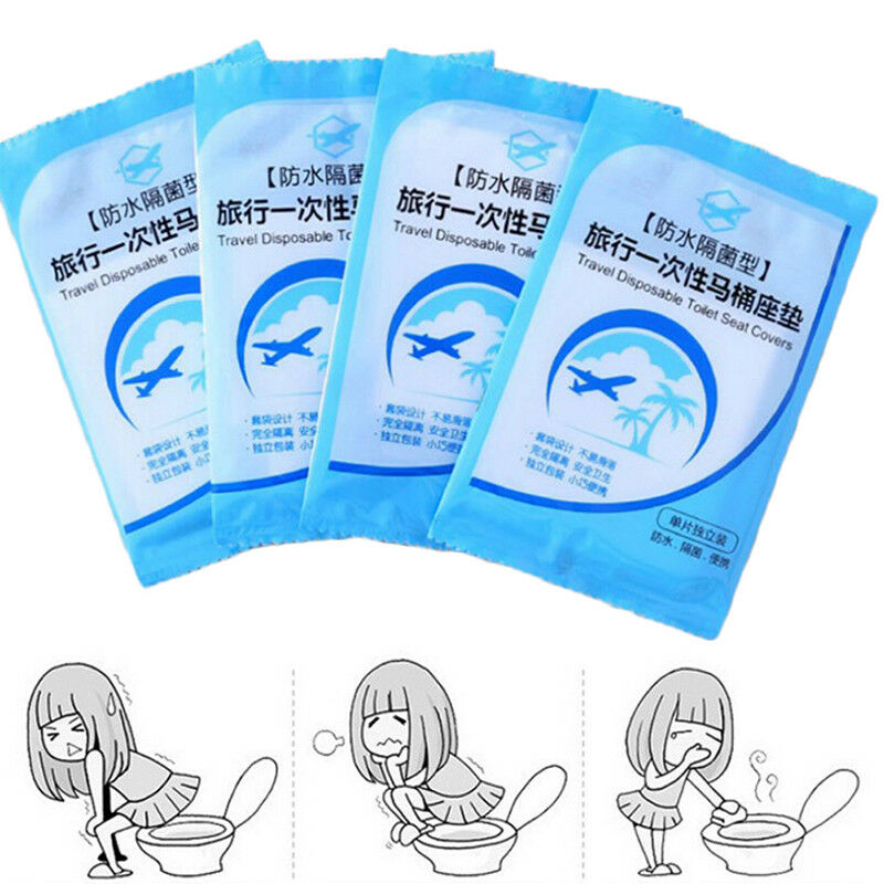 10pcs Disposable Clean Toilet Seat Covers Flushable Camping Festival Trave.l8