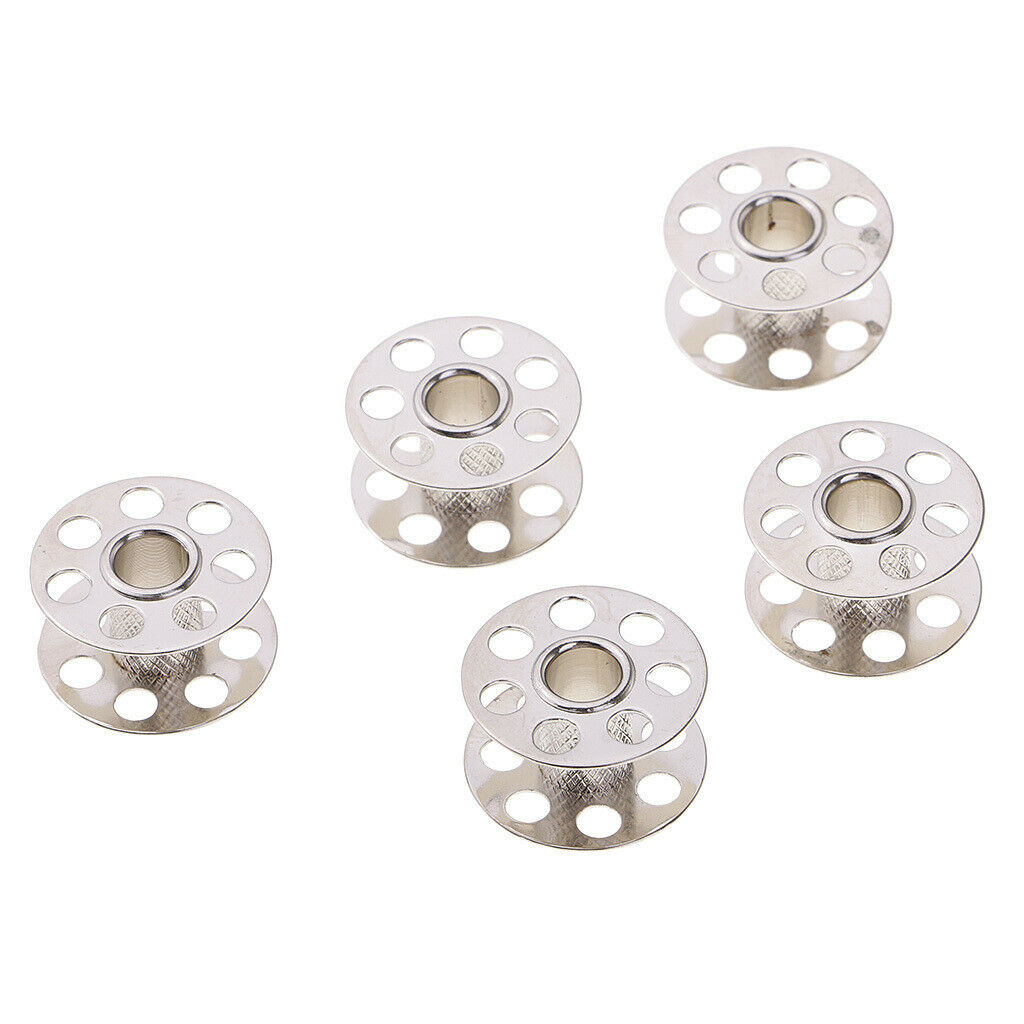 5Pcs Metal Sewing Machine Bobbins fits Bernina for Tailors Dressmakers