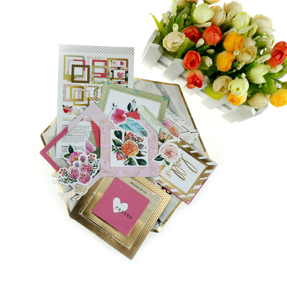 32pcs photo love flowers frames cardstock die cut for scrapbooking/photo deco XC