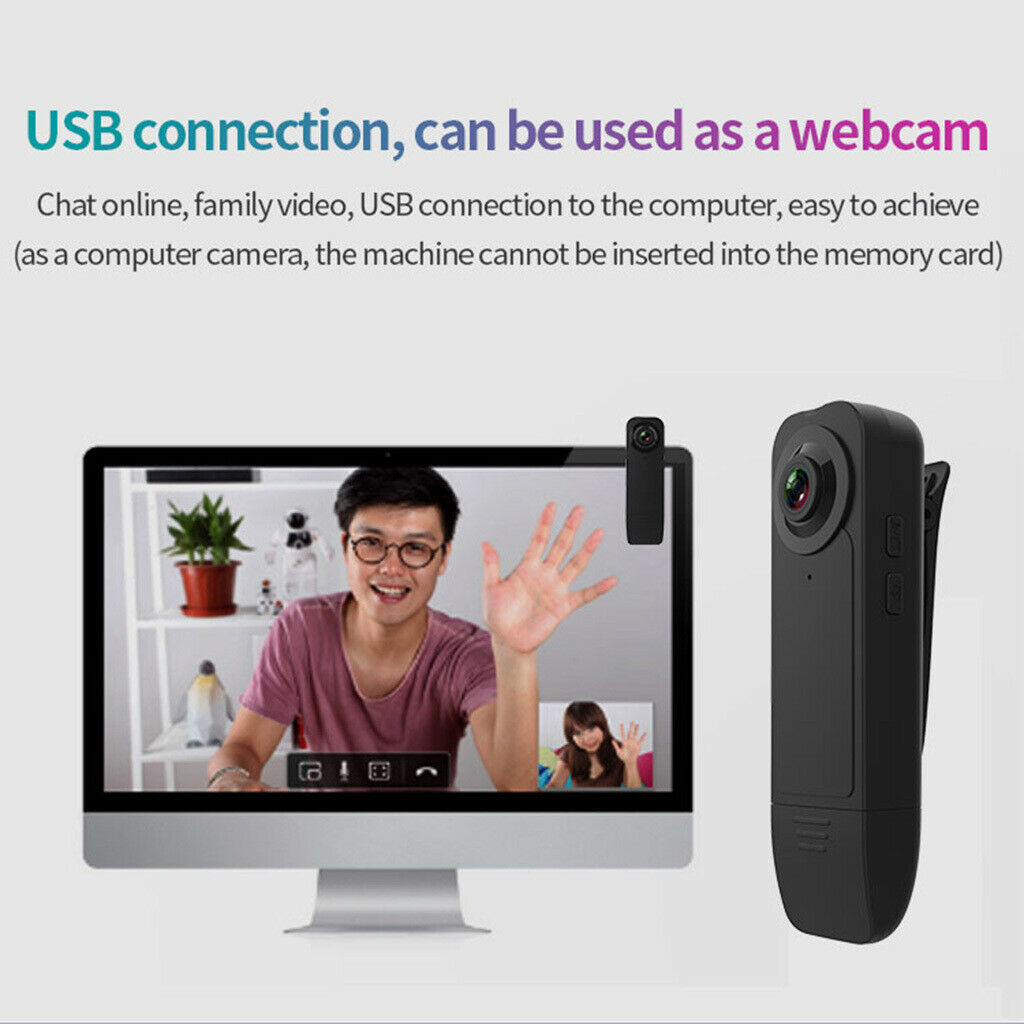 Portable Pocket Clip Wearable Camera Video Recorder Small Sport DV DVR