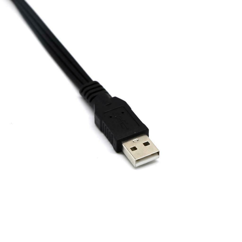 0.3 meter USB to 3RCA Cable, USB to 3 RCA Female Jack Splitter Audio Video