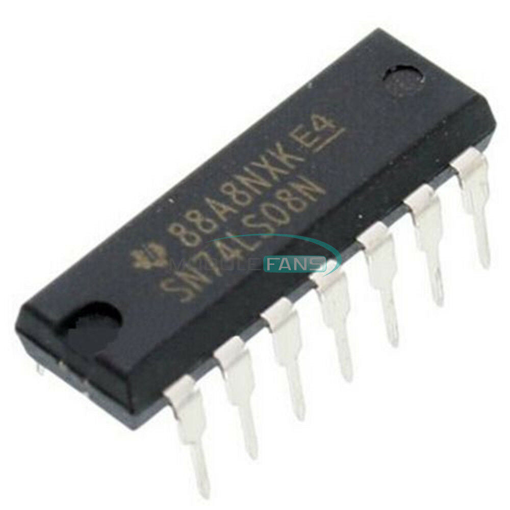 2PCS TI IC GATE SN74LS08N 74LS08N 74LS08 4CH 2-INP DIP-14