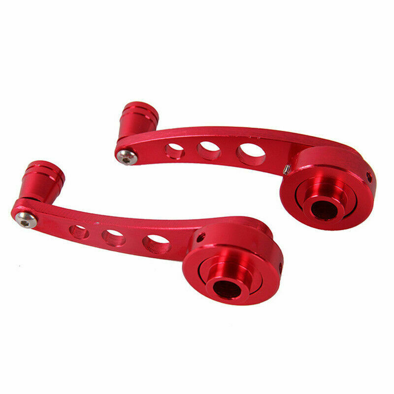 One Pair Red Auto Vehicles SUV Glass Window Winder Crank Handle Knob Accessories