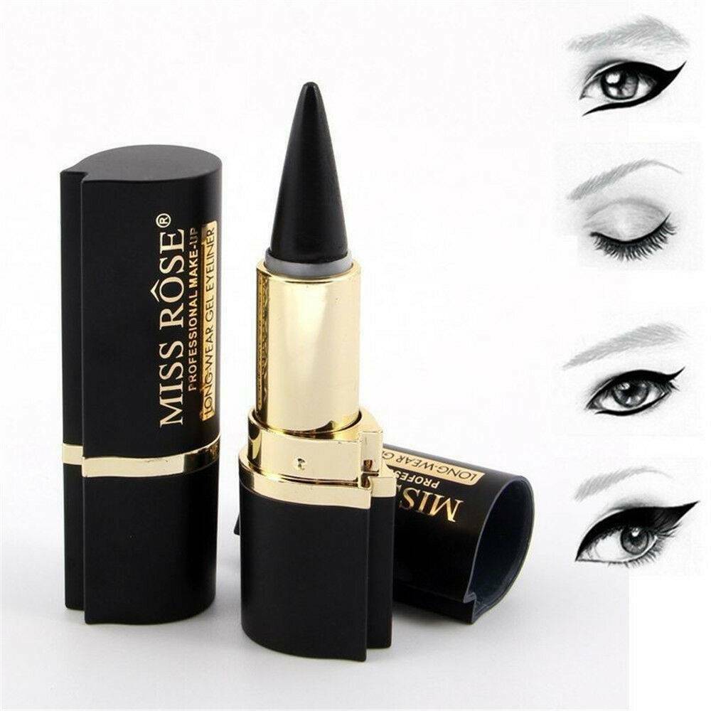 Pro Miss Rose Eyeliner Long Lasting Black Waterproof Eyeliner Gel Eye Liner Pen