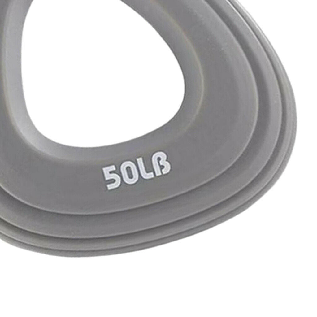 Silicone Forearm Hand Gripper Ring Muscle Power Training Exerciser Gray