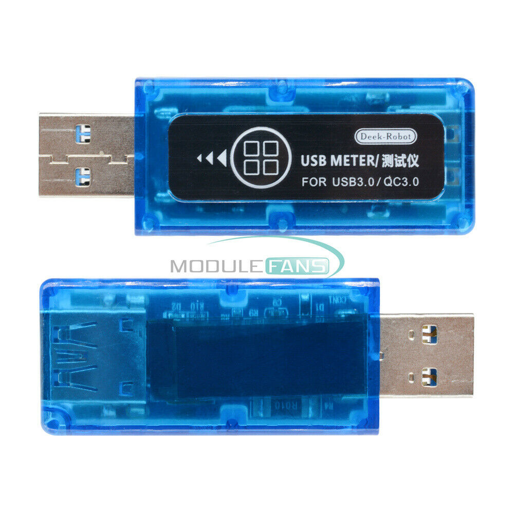 USB3.0 Battery Charger Voltage Current Tester Capacity Power Detector OLED