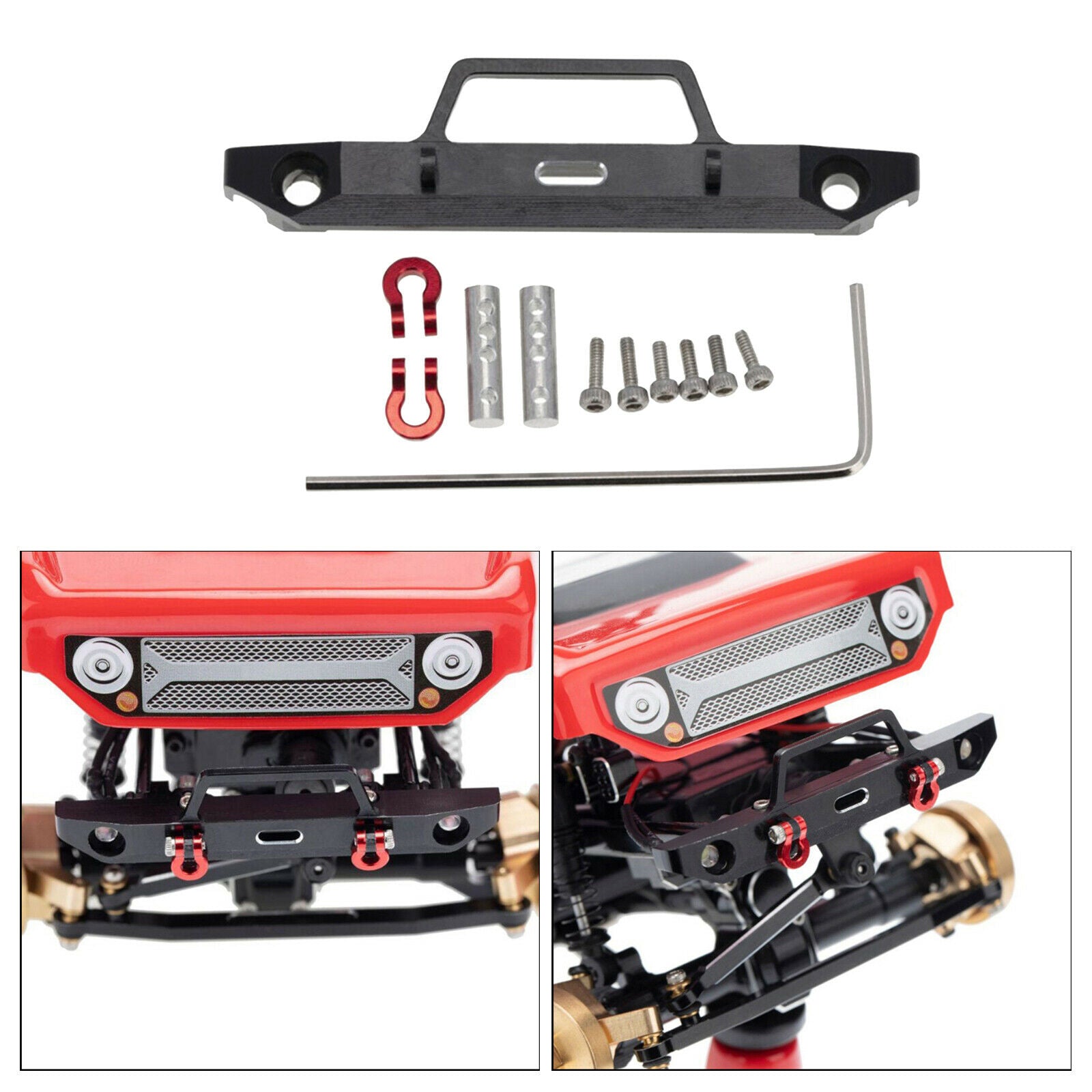 RC Front Bumper for 1/24 Axial SCX24 AXI90081 Crawler Trucks Car DIY Parts