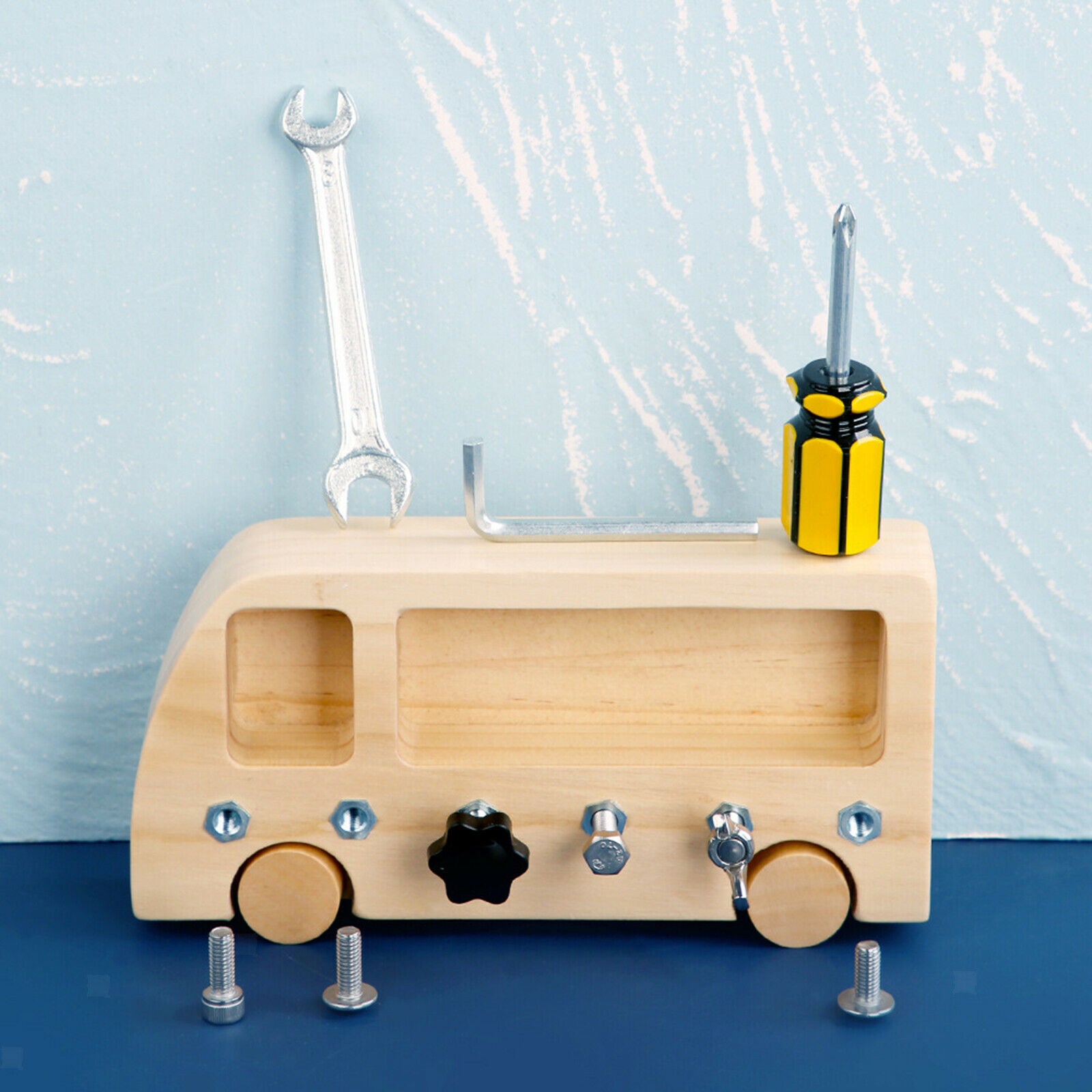 Montessori Screw Driver Board for Kids Toddlers Montessori Materials Practical