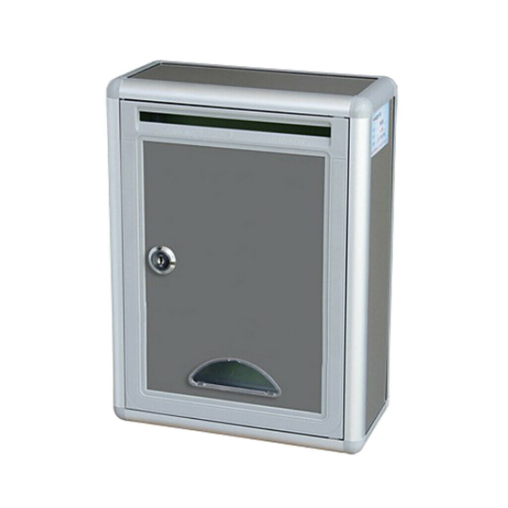 Aluminium Alloy Locking Mailbox Letterbox Outdoor Rainproof Parcel Boxes