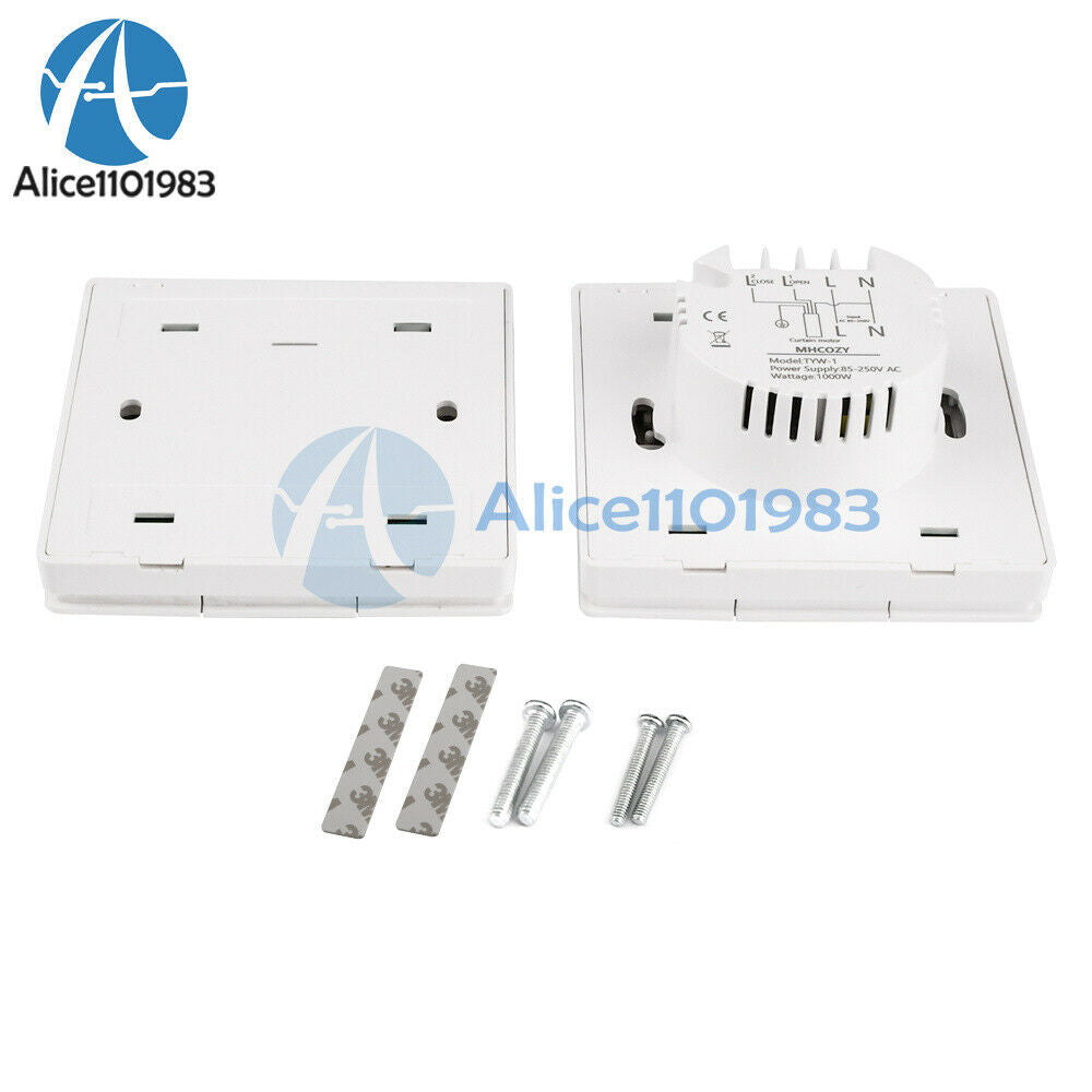 AC 85V-250V Smart Curtain Roller Shutter Motor Switch With Remote Control Panel
