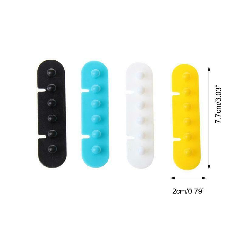 1Pair Wire Storage Device Cable Winder Plug Holder Organizer Management Desk