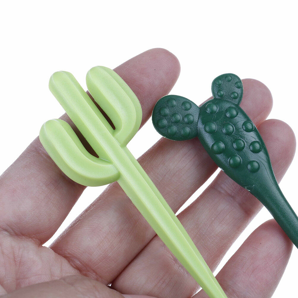 6pcs/pack Cactus Fruit Forks Dessert Forks Toothpick Kids Tableware Food P.l8
