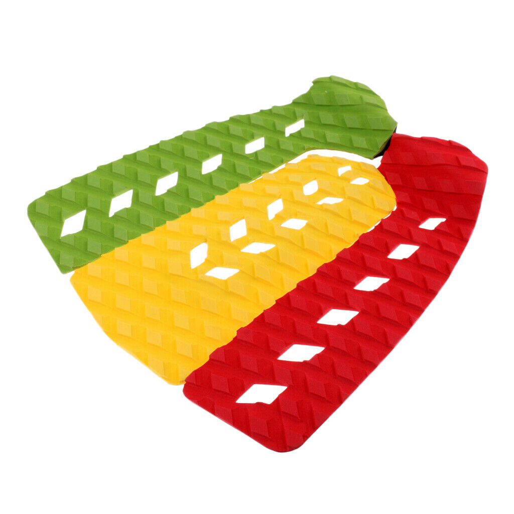 3 Pieces Outdoor Longboard Traction Pad Skimboard Tail Pad for Skimboarding