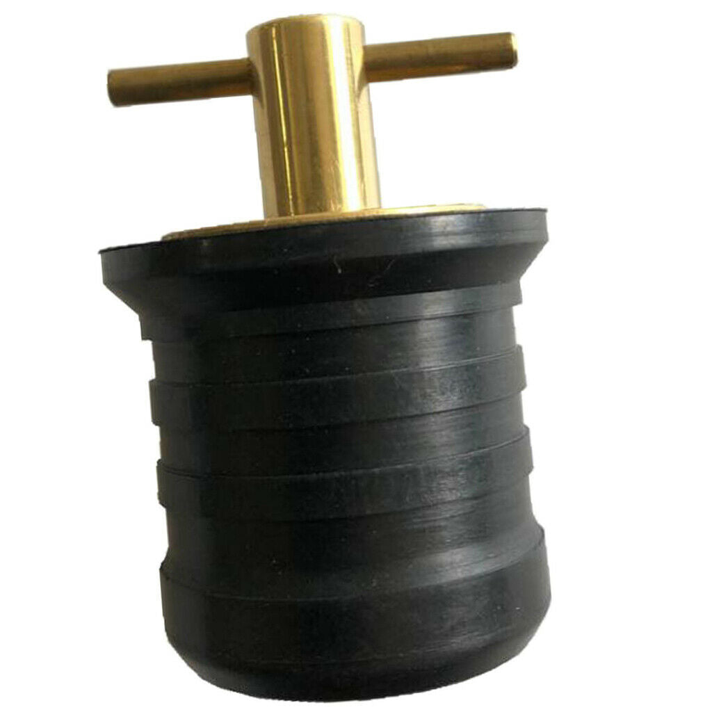 Brass 1-1 / 4 "Drain Plug Snap Handle Boat Lock Drain Plug Plumbing Installation