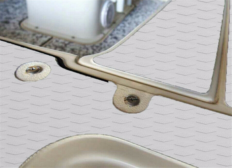 94.5x17.7'' Marine Boat Yacht Flooring 6mm Non-slip EVA Foam Teak Decking Carpet