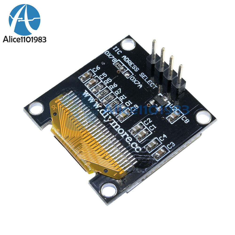 10PCS 0.96" I2C IIC Serial 128*64 White OLED LCD LED Display Module for Arduino
