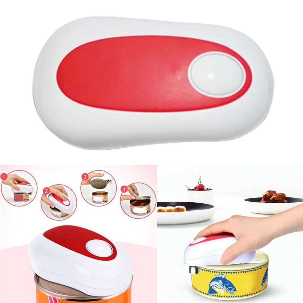 Automatic Safety One Touch Electric Can Opener Portable for Home Kitchen BBQ