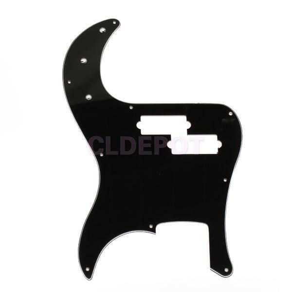 Black 3 Ply 9 Holes Pickguard PVC Anti-scratch For Precision Bass Guitar Parts