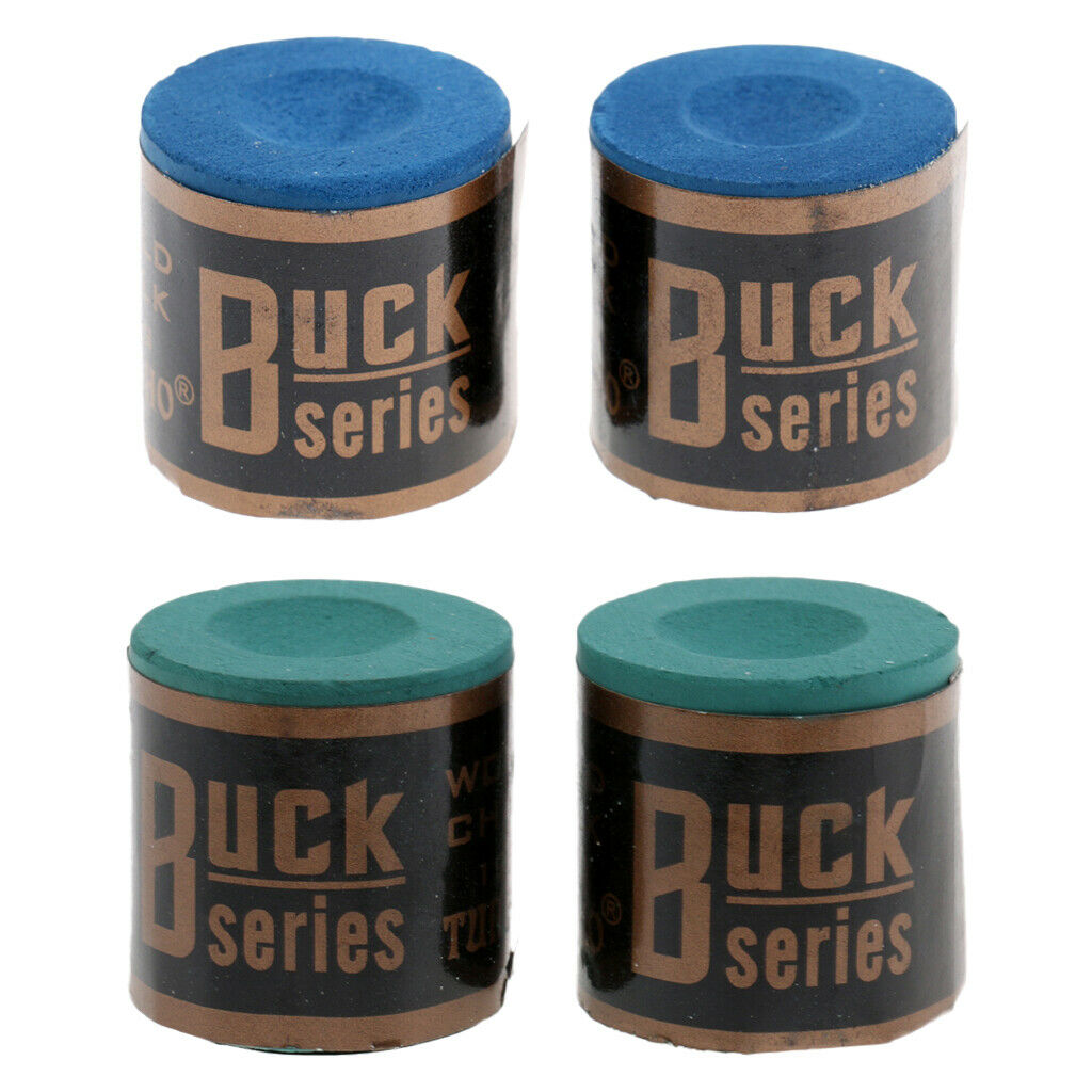 4pcs 2 Block Pool Cue Chalk Boxes Ball Table Accessory Gifts For Snooker Fans