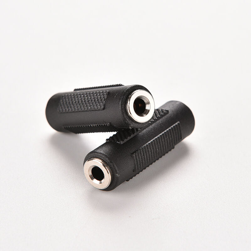 3.5mm Female to 3.5mm Female Jack Coupler Headphone Extender Audio Adapte.l8