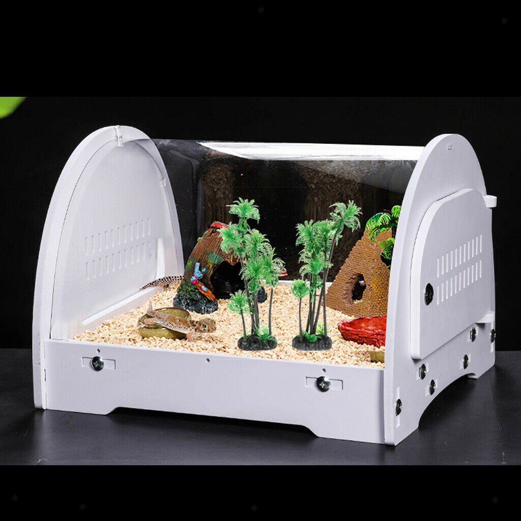 2pcs Plastic Aquarium Terrarium Plants Landscape Decorative Ornament
